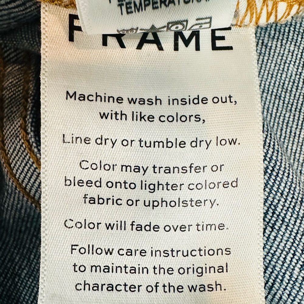 Frame Denim Women's Le Skinny de Jeanne Distressed Blue Jeans Size 28 - Picture 9 of 9